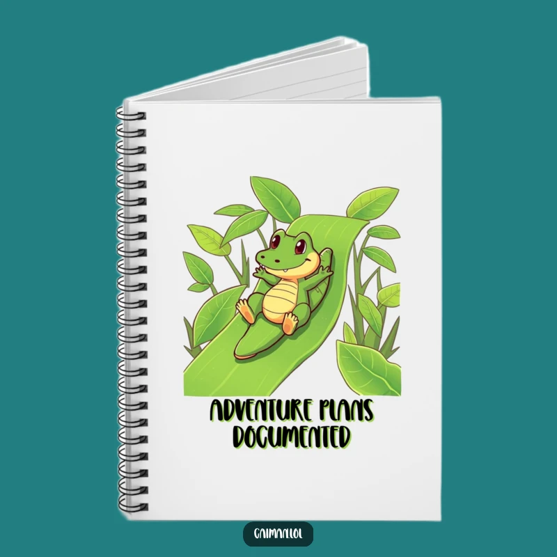 Funny Caiman Slide Journal: Write Your Playful Adventures