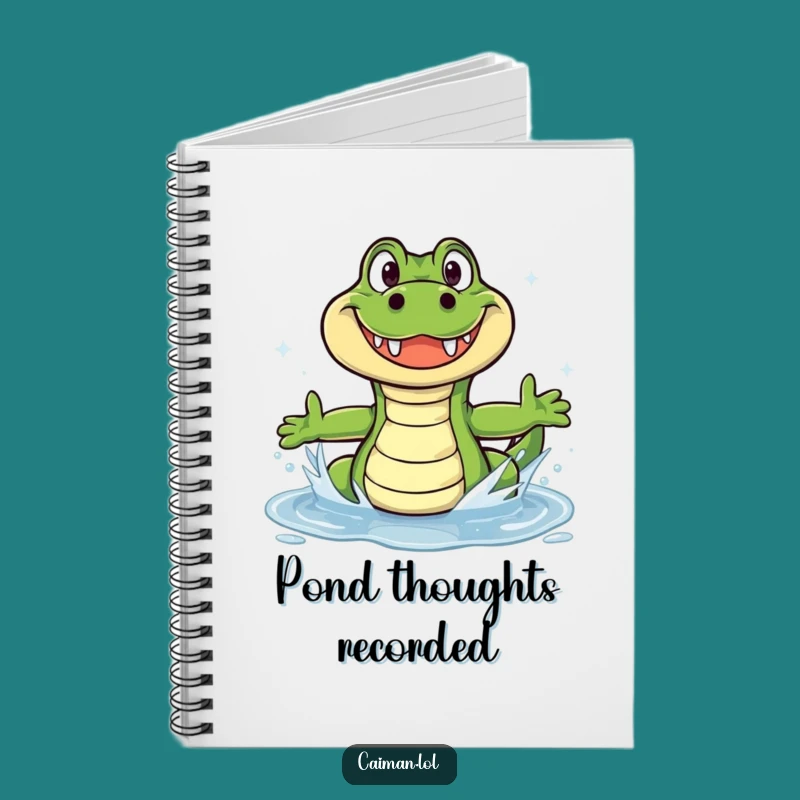 Funny Caiman Puddle Journal: Write Your Joyful Thoughts