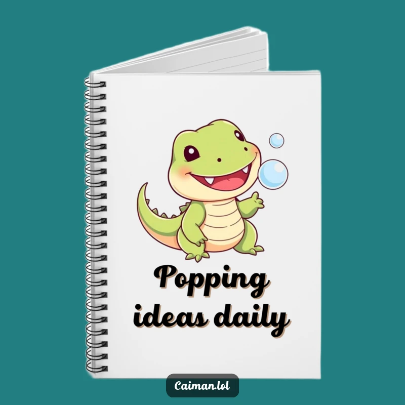 Funny Bubble Lizard Notebook: Jot Down Fun Ideas with This Playful Reptile