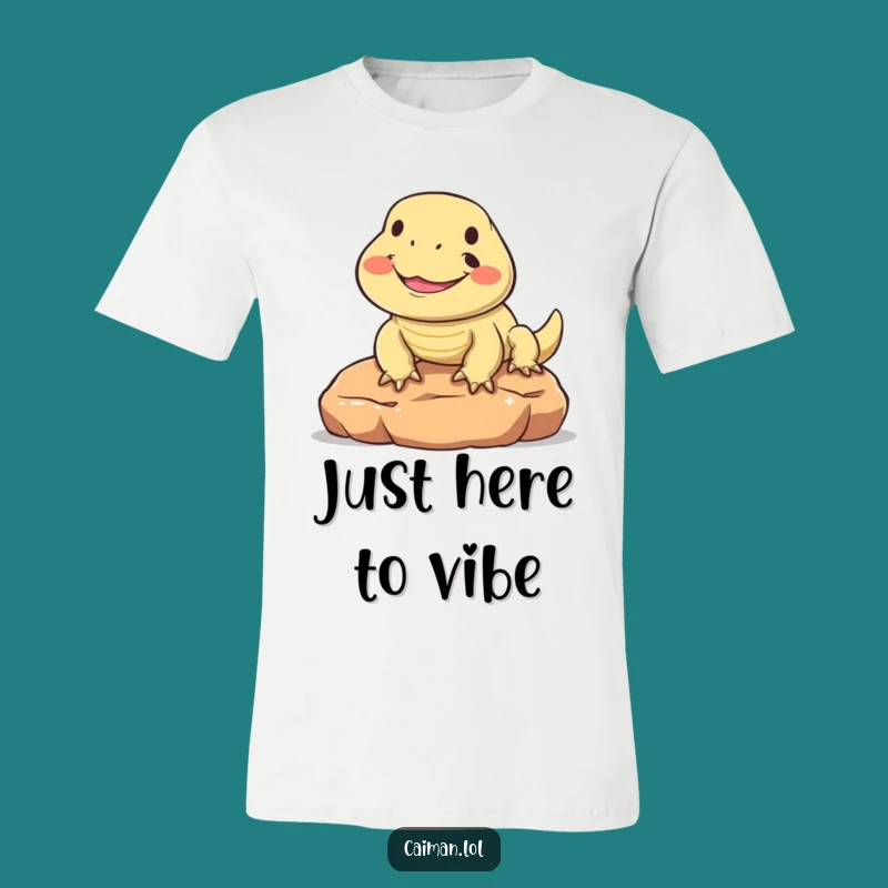 Funny Happy Reptile T-Shirt: Wear Your Smile with This Joyful Lizard Tee