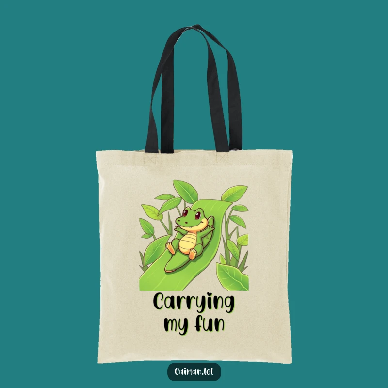 Funny Caiman Slide Adventure Tote: Carry Your Playful Essentials